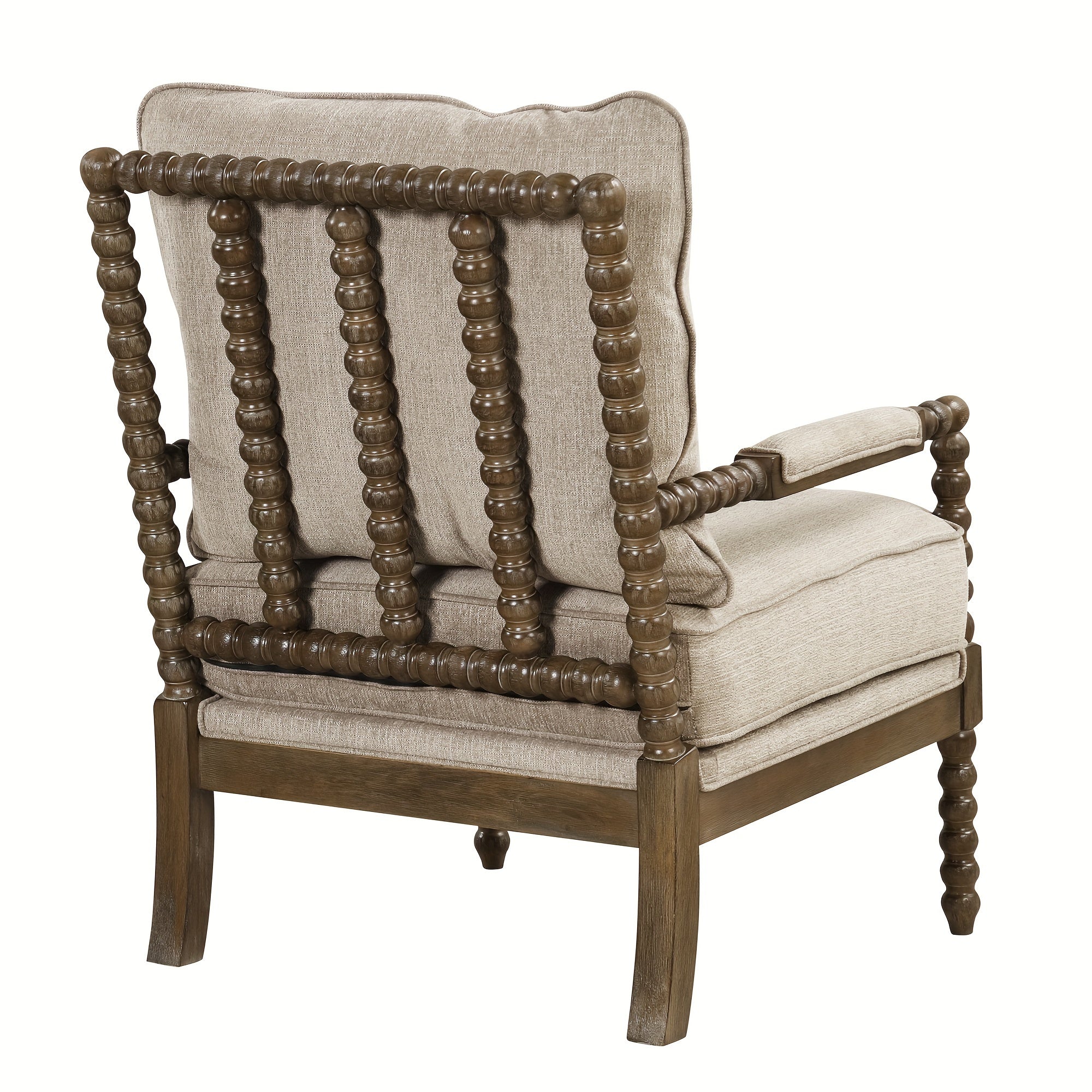 Morden Fort Beige Reading Chair | Linen | Mid Century Modern, Accent | Bedroom, Living Room | Upholstered, Comfy, Armchair, Accent Chair