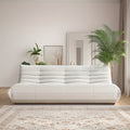 Minimalist Sofa Couch for The Living Room, Featuring a Triple Seat Design with Teddy Fleece, Suitable for Tatami Floors And Perfect As a Reading Chair in The Bedroom